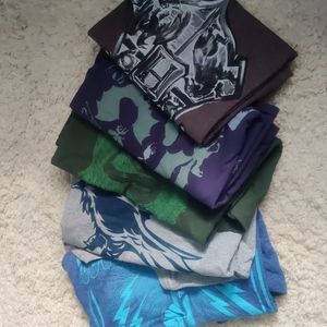 Lot of 6 Harry Potter Shirts Loot Crate 5 Never Worn Lg/XL Ravenclaw Slytherin